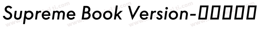 Supreme Book Version字体转换